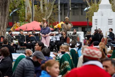 Las Heras, Cabildo, Plaza Marcos Burgos