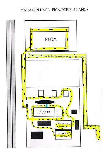 Maratón, Villa Mercedes, recorrido