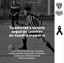 Luto, falleció Fabri Dominguez