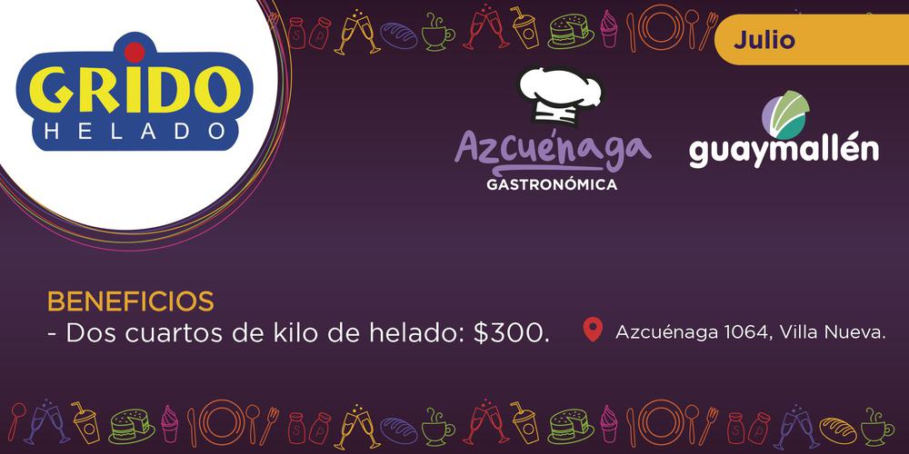 Azcuénaga gastronómica- GRIDO julio