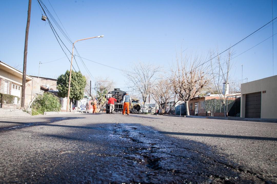 Las Heras, pavimentación en el plan asfalto 2021