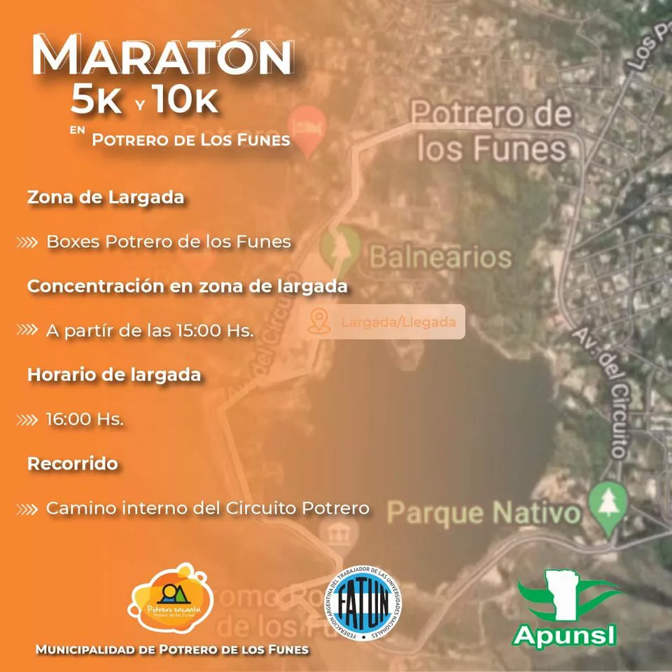 Maratón, Afiche Potrero de los Funes