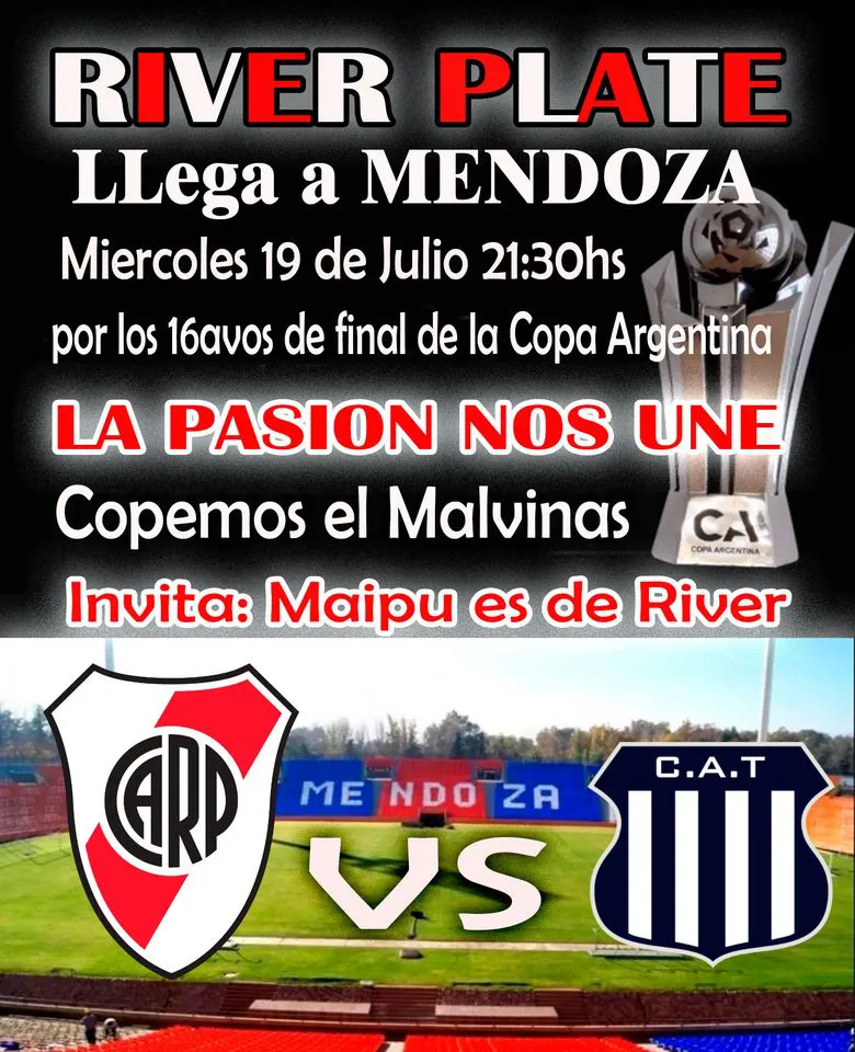 Copa Argentina, River en Mendoza