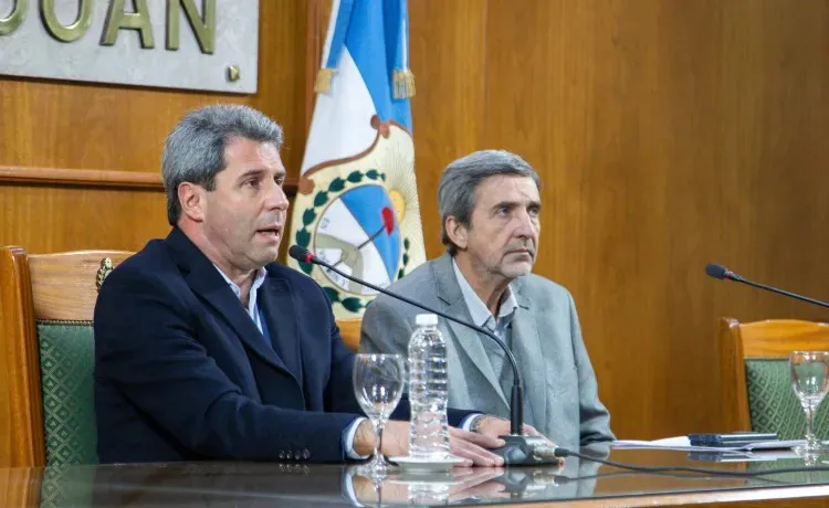 Carlos Astudillo y Sergio Uñac
