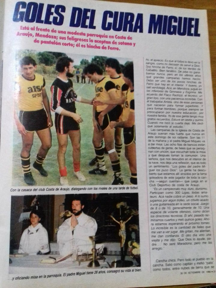 Los goles del cura Miguel