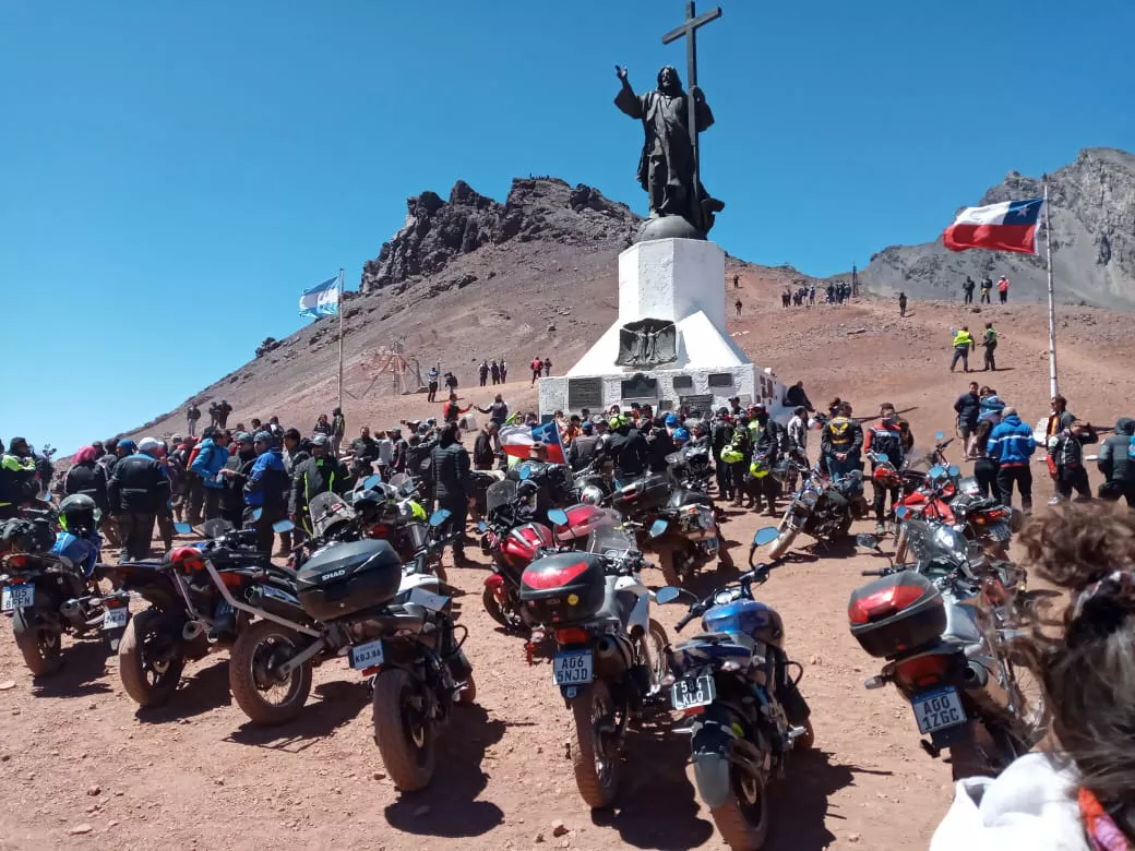 Motos, encuentro internacional Cristo Redentor