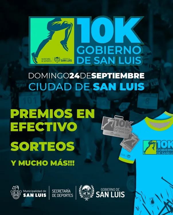 Atletismo, 10km San Luis, afiche