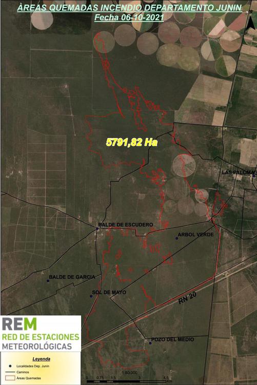 Incendio en San Luis area afectada
