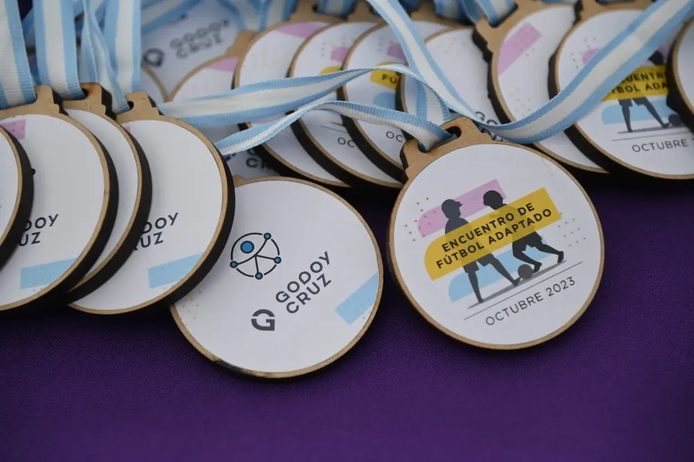 Futbol adaptado, encuentro en Godoy Cruz