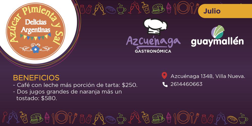 Azcuénaga gastronómica- AZUCAL-PIM-SAL julio