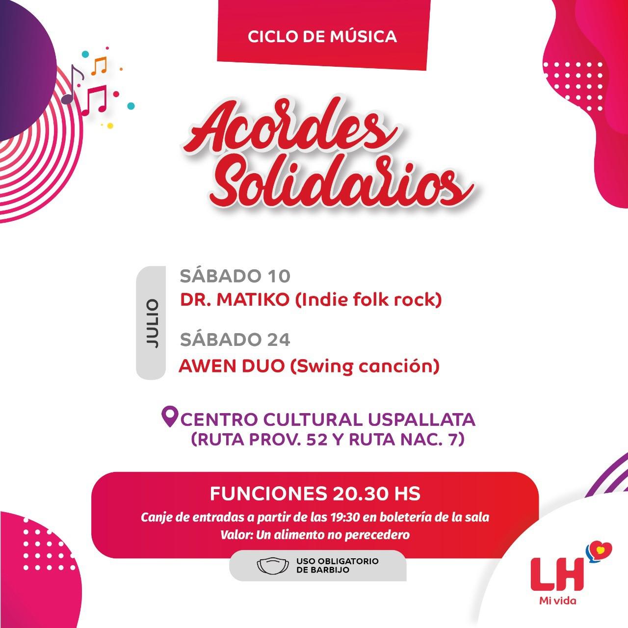Acordes solidarios, Centro Cultural Uspallata