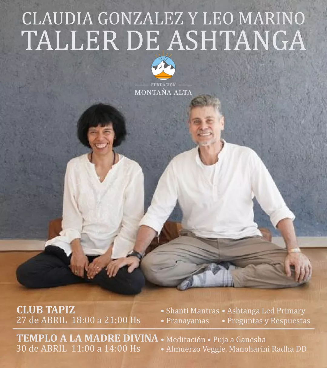 Leo Marino y Claudia Gonzalez