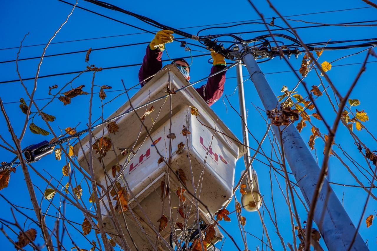 Las Heras, operativos alumbrado público