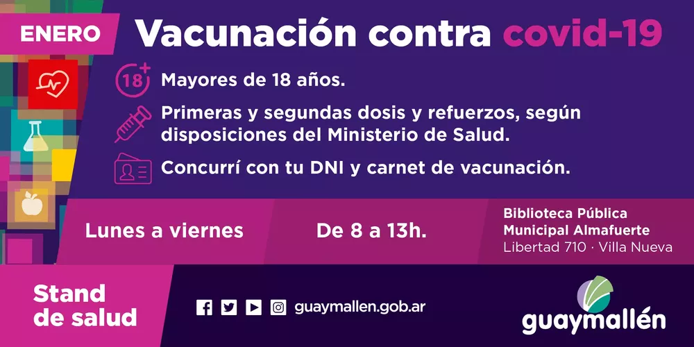 1 Vacunación covid en Guaymallén (placa)