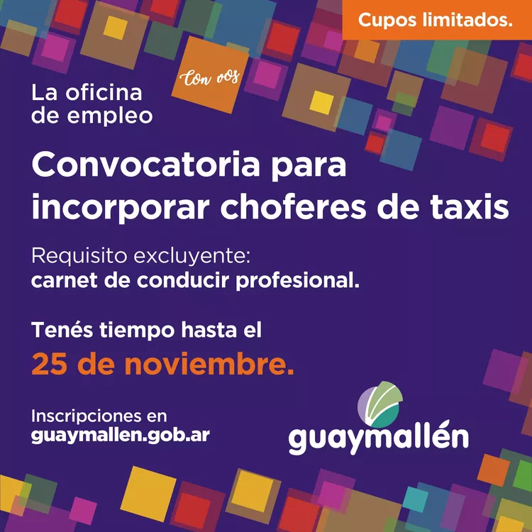 Convocatoria choferes (placa)