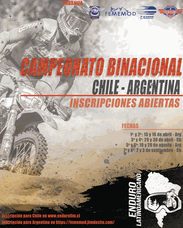 Enduro, Campeonato latinoamericano