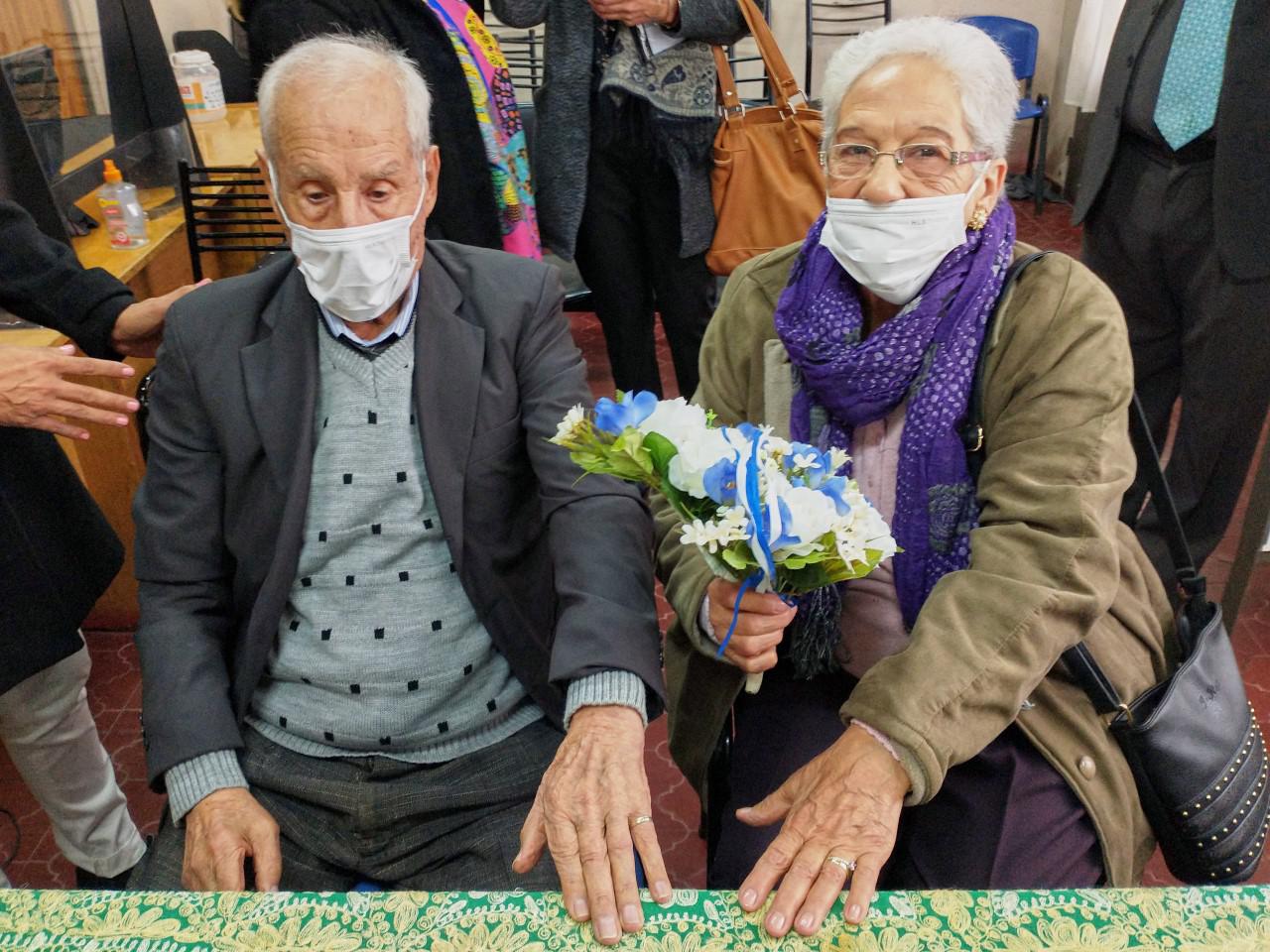 Las Heras, casamiento de Irma y Norberto