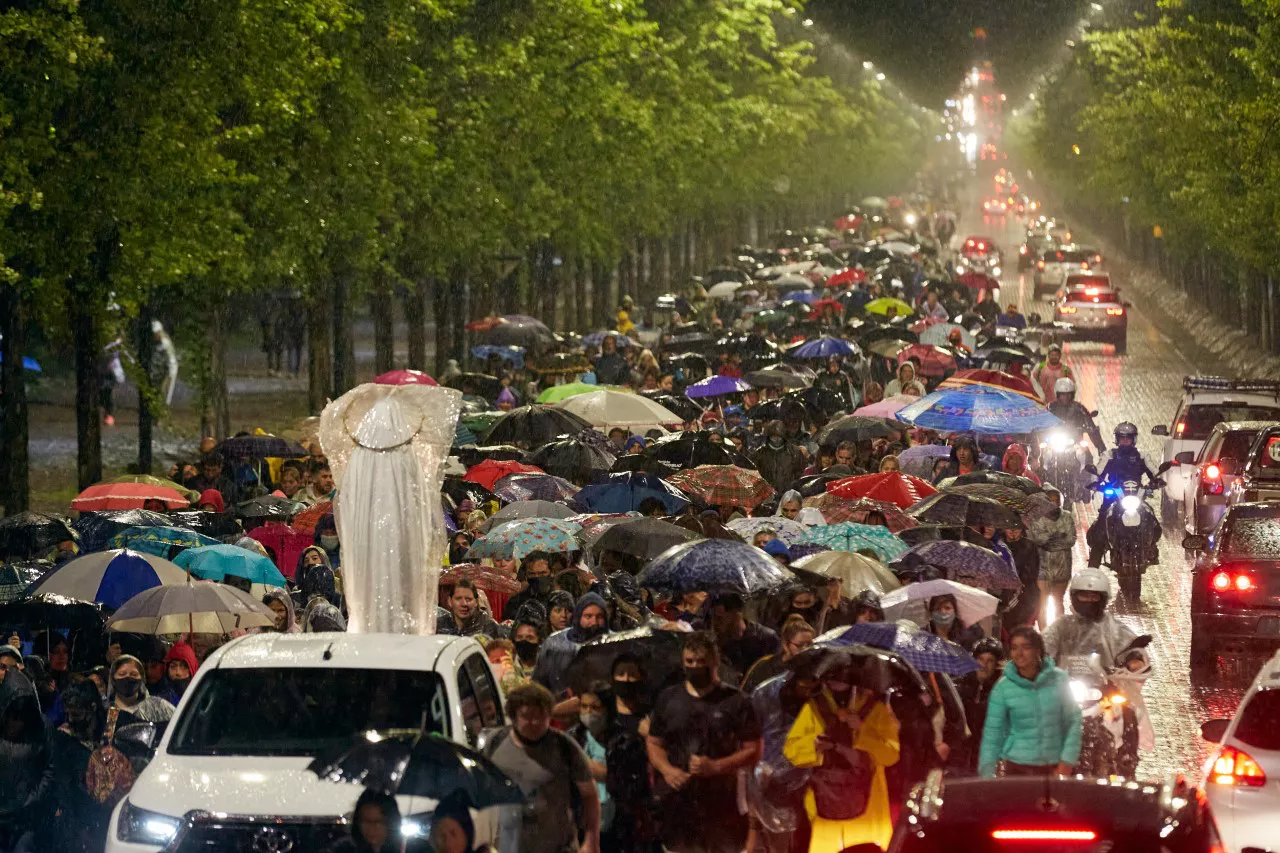 Las Heras, Procesión Virgen Lourdes en el Challao