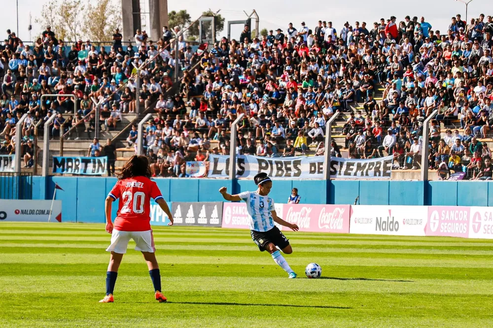 Futbol femenino, Argentina 1- Chile 0, San Luis