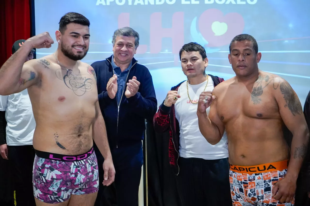 Boxing, weigh-in Junior Arias