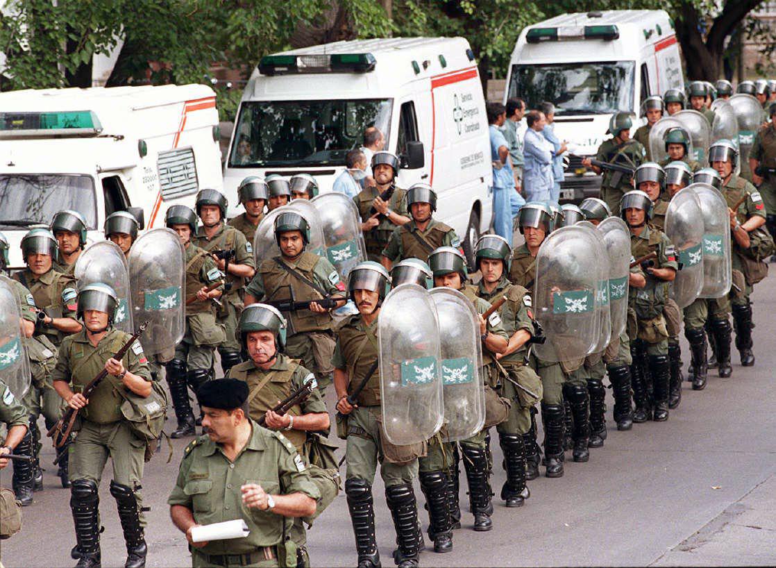 motin vendimial, policias