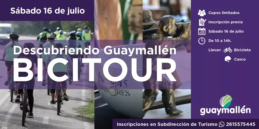 Un nuevo recorrido en bici para conocer Guaymallén