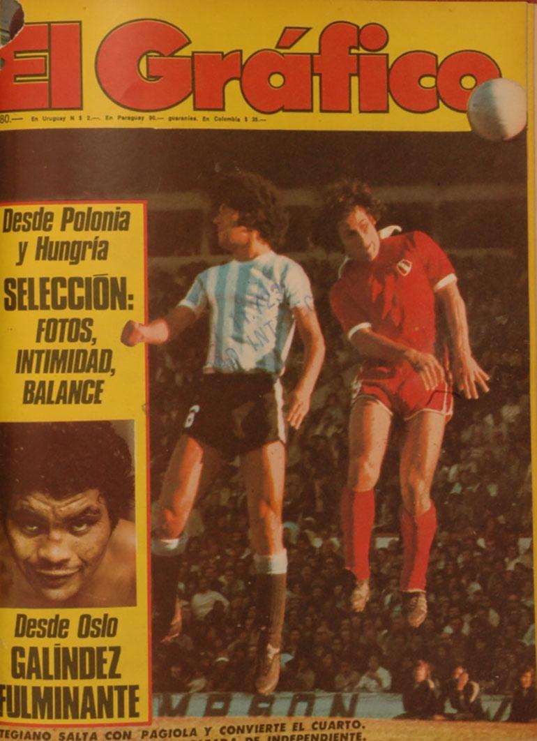 Tapa de El Grafico, Argentina ante Polonia 24 de marzo del 76