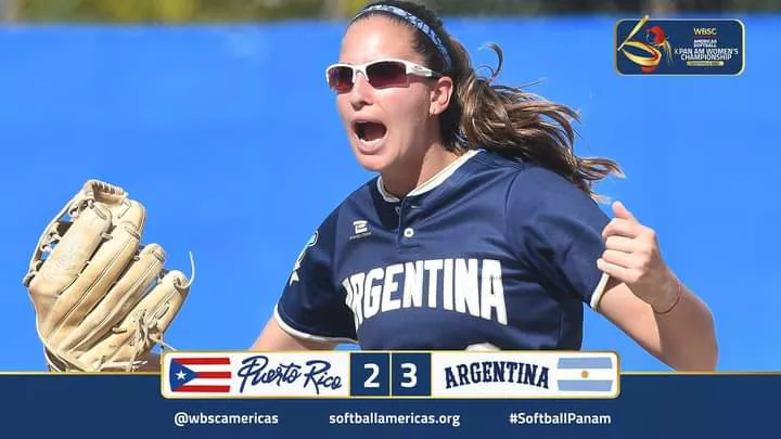 Softbol, Argentina 3- Puerto Rico 2
