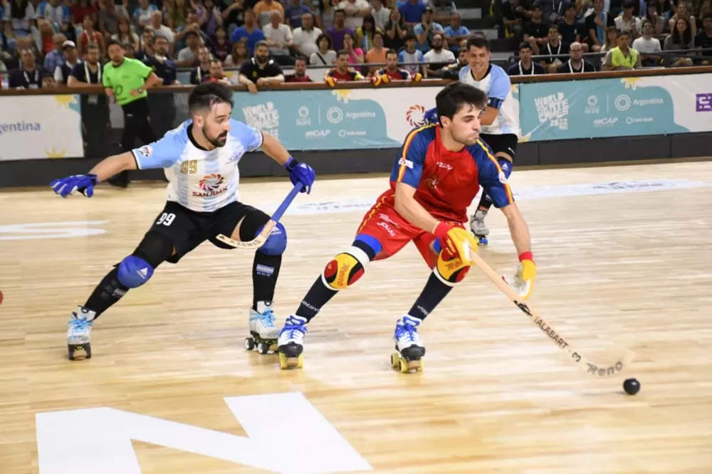 Hockey sobre patines, Argentina 4- España 2