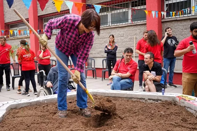 Las Heras, plantaron árboles por la inclusión