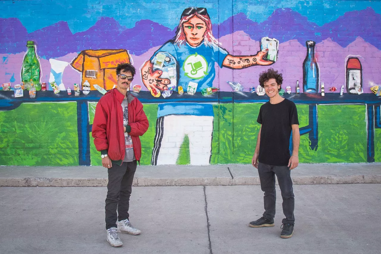 Las Heras, mural de Esteban Warro y Nicolás Loüet