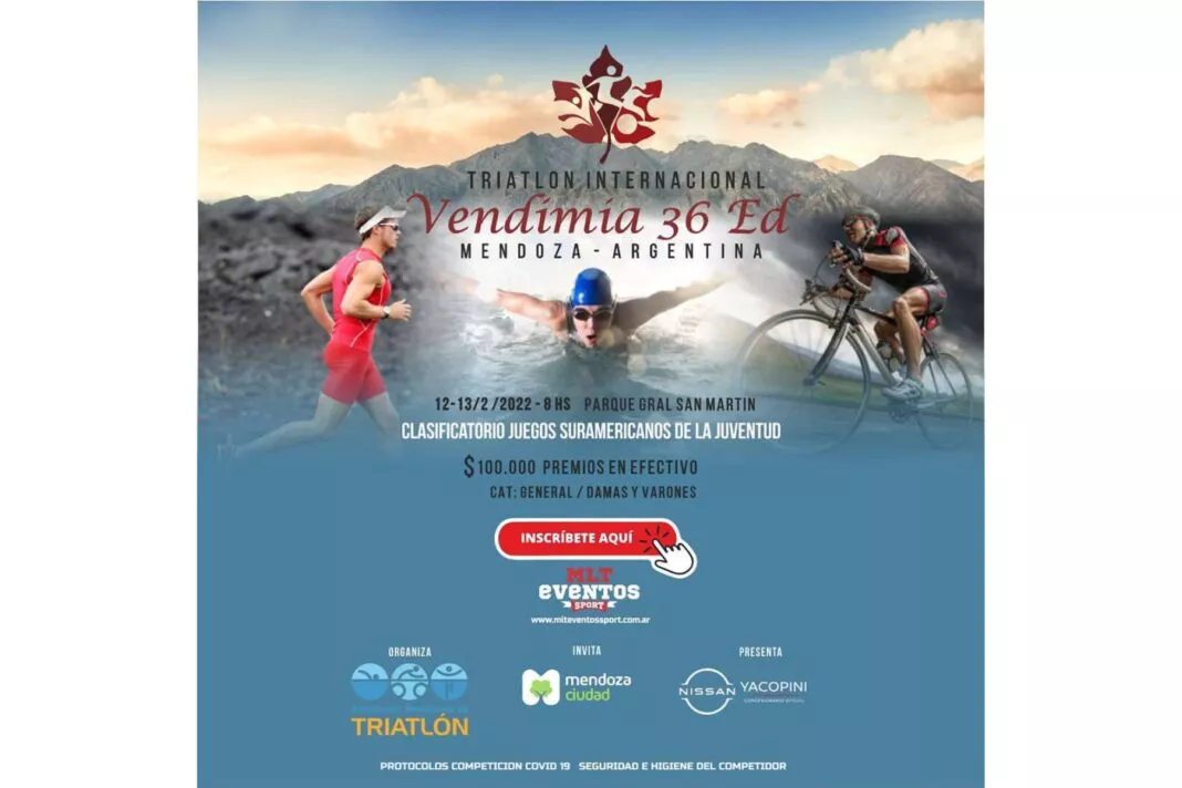 Triatlón, Vendimia 2022, Afiche