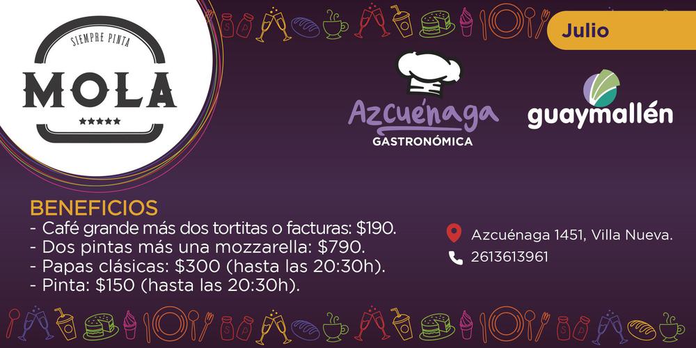 Azcuénaga gastronómica- MOLA julio