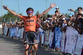Ciclismo, Sergio Fredes, había ganado la Vuelta de El Porvenir, ahora en Santa Rosa de Conlara