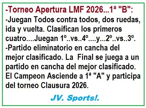 Liga Mendocina, Reglamento B
