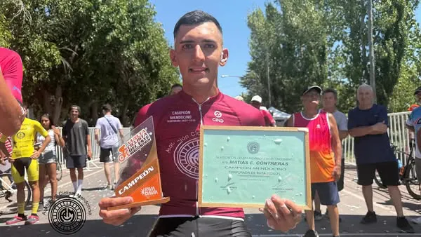 Ciclismo, Matias Contreras, campeón mendocino de ruta