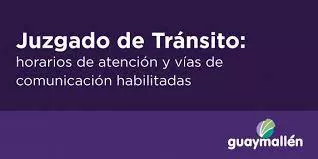 Guaymallén, juzgado de tránsito, horarios