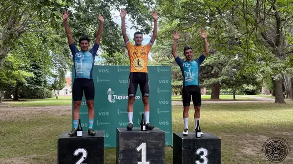 Ciclismo, Vuelta a Tupungato, podio 1ra etapa