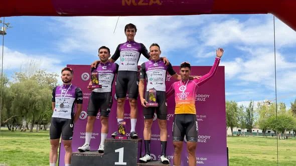 Ciclismo, podio 3ra fecha, Godoy Cruz