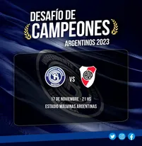 Amistoso, Independiente Rivadavia, River, afiche