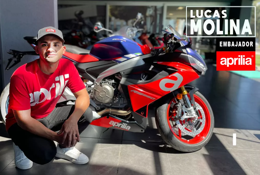 Motos, Lucas Molina embajador Aprilia