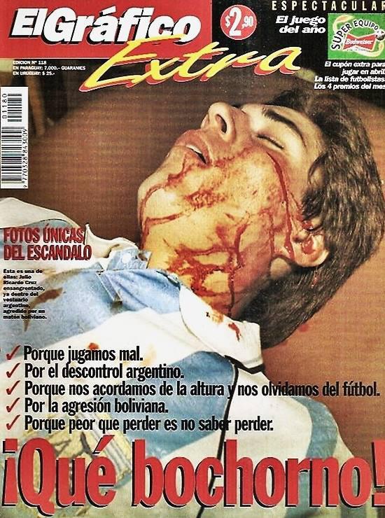 Julio Cruz, Qué bochorno, titulaba El Gráfico