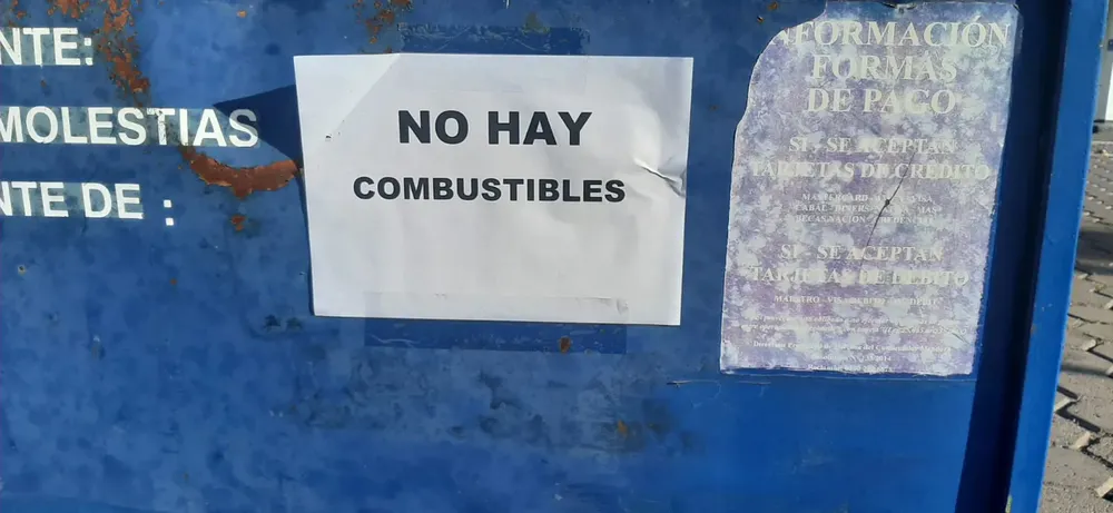 no hay combustibles
