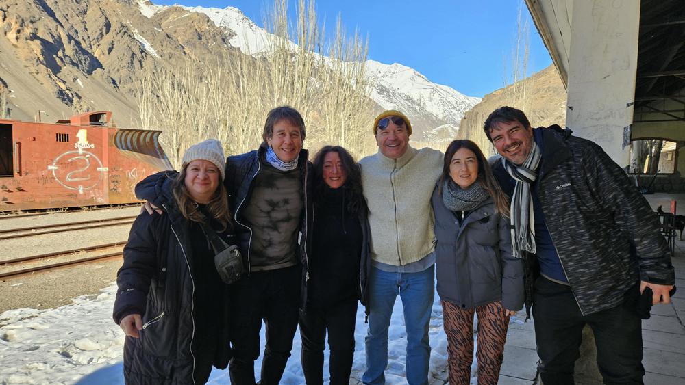 Las Heras, Uspallata, equipo de Ariel en su salsa