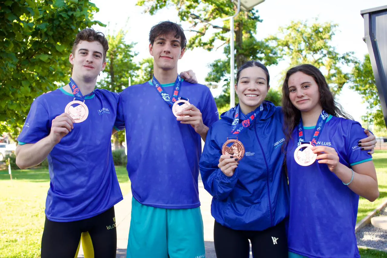 Binacionales, San Luis 3ro en Natación