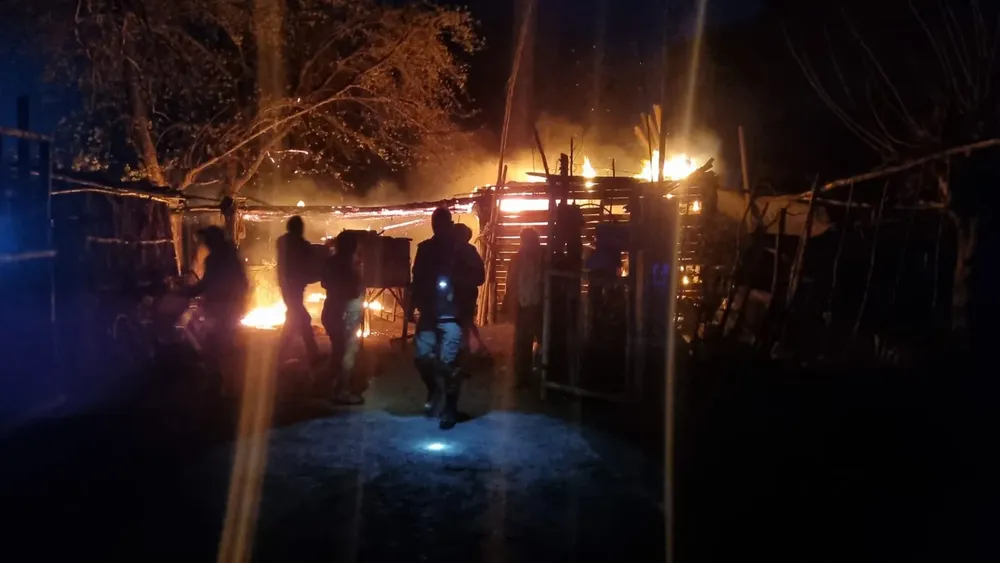 Incendio en San Carlos Mendoza