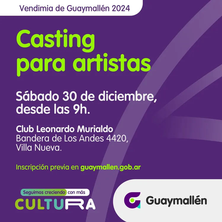 Casting Vendimia 2024
