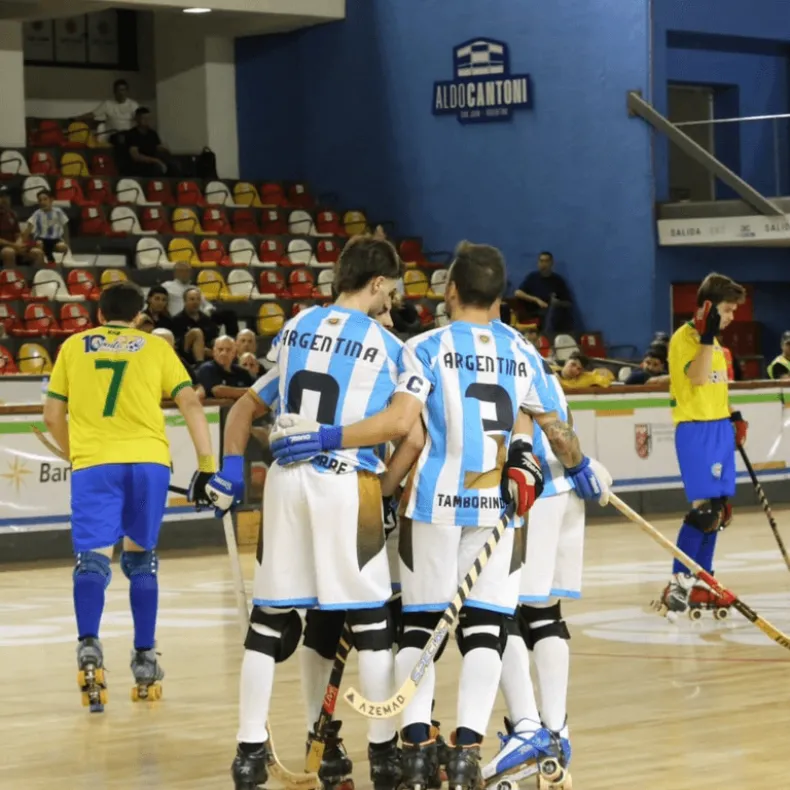 Hockey sobre patines, Argentina goleó a Brasil