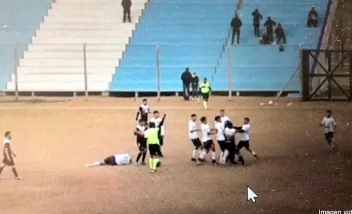 Violencia, jugador alvearense agredido