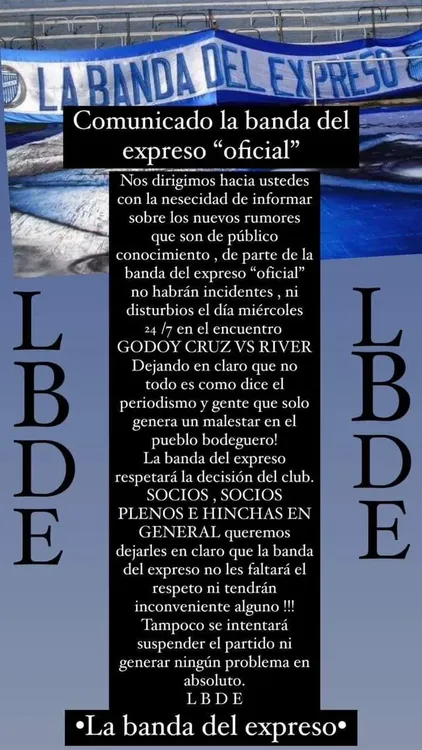 Godoy Cruz, la banda del Expreso